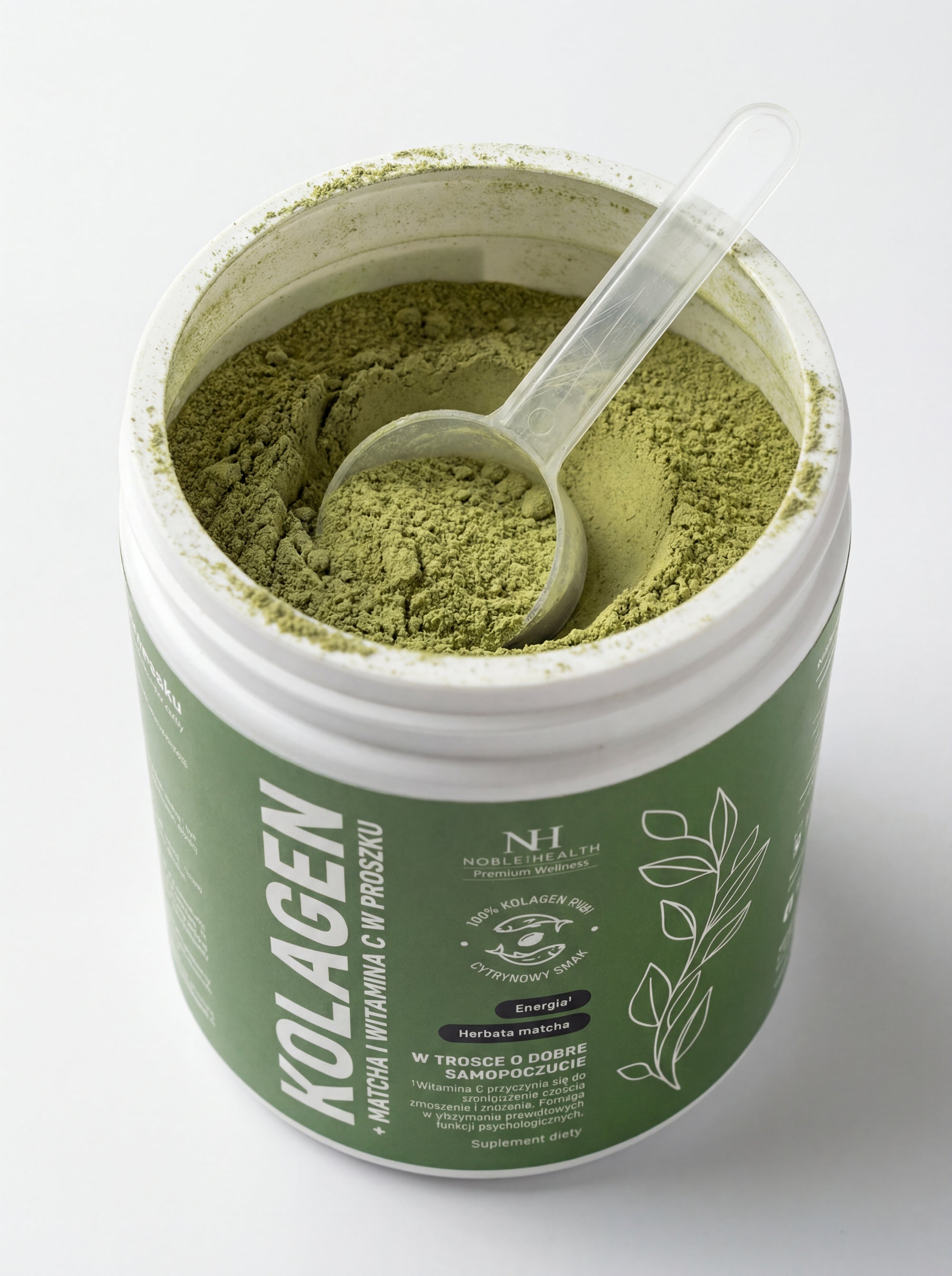 Kolagen + matcha i witamina C w proszku